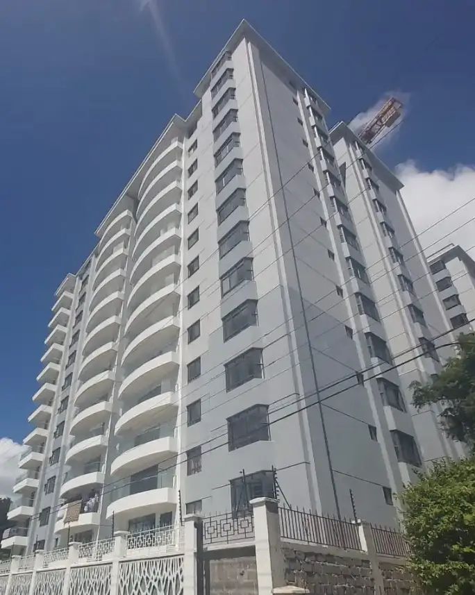 Modern multi-story residential apartment building facade