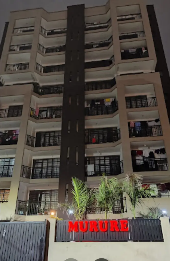 Multi-story residential building facade with balconies