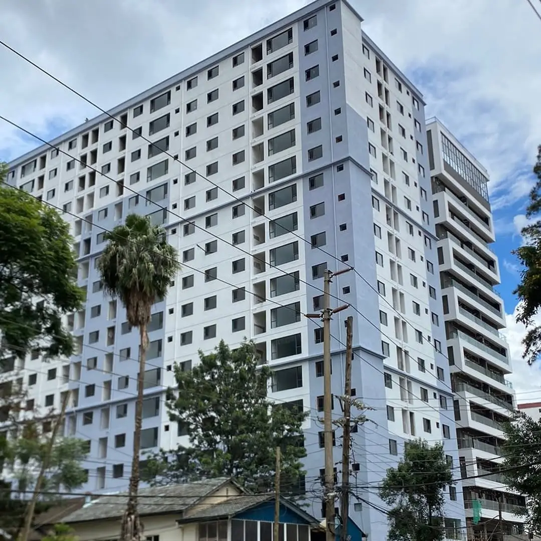 Modern multi-story residential apartment building facade